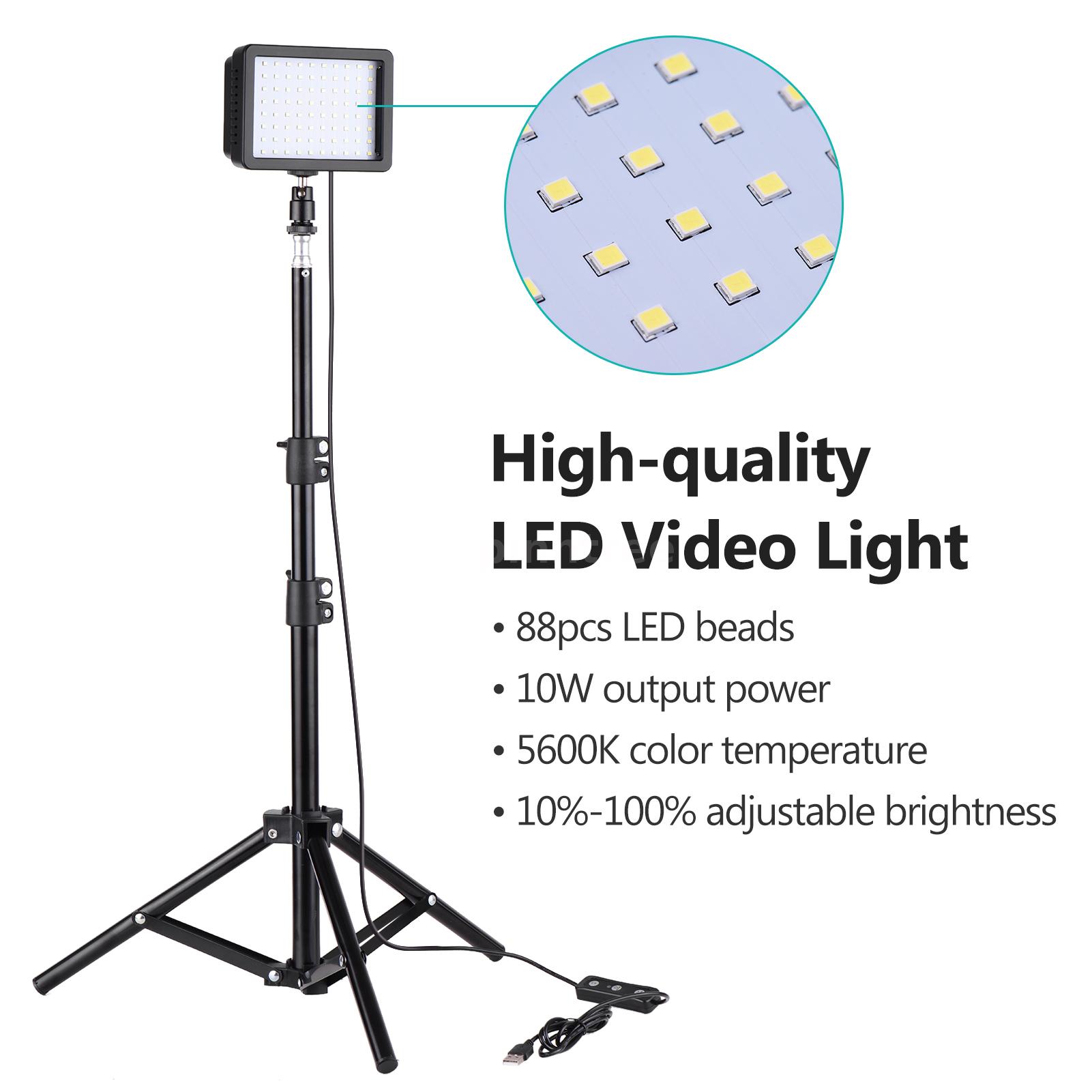 andoer 2 packs usb led video light kit 3200k 5600k Andoer led video light kit include 2pcs w228 3200k/6000k bi-color